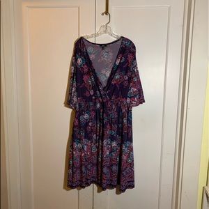 24W MSK Woman floral/boho dress EUC